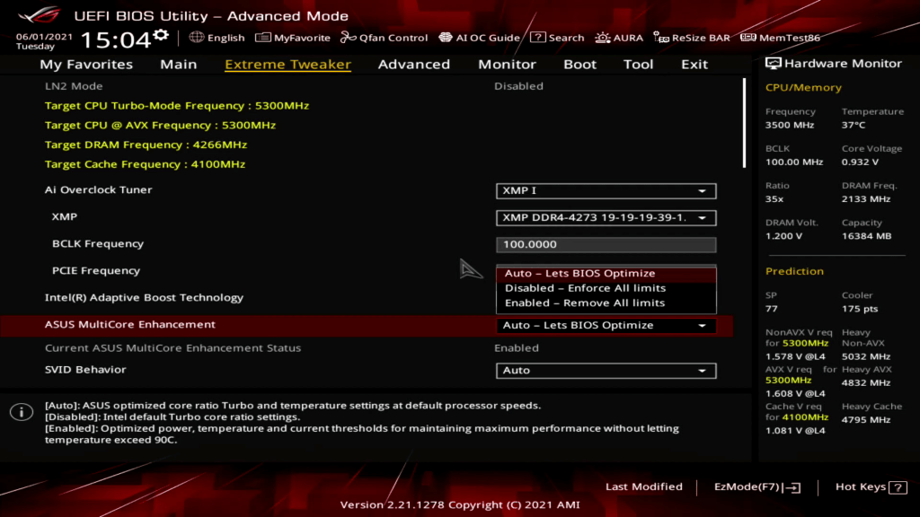 ASUS MultiCore Enhancement SkatterBencher