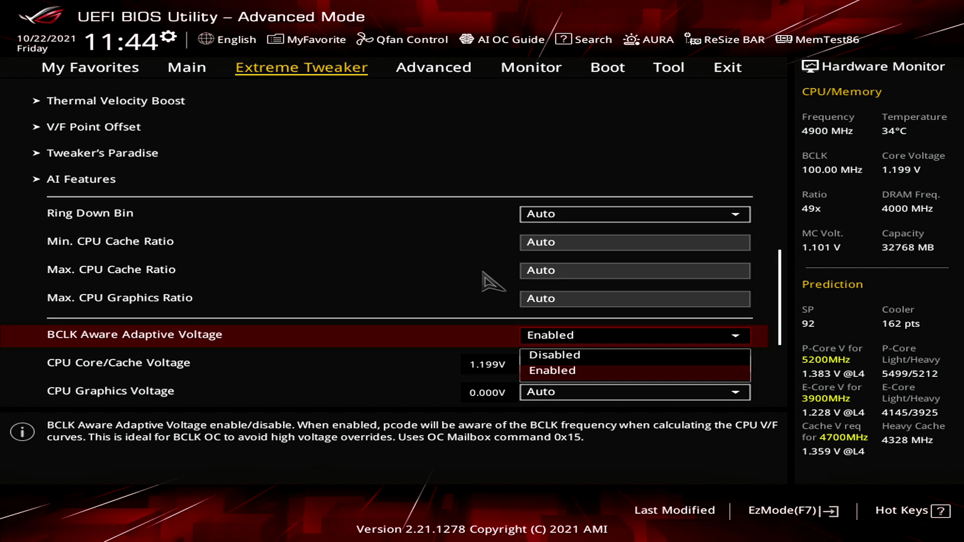Intel BCLK Aware Adaptive Voltage SkatterBencher