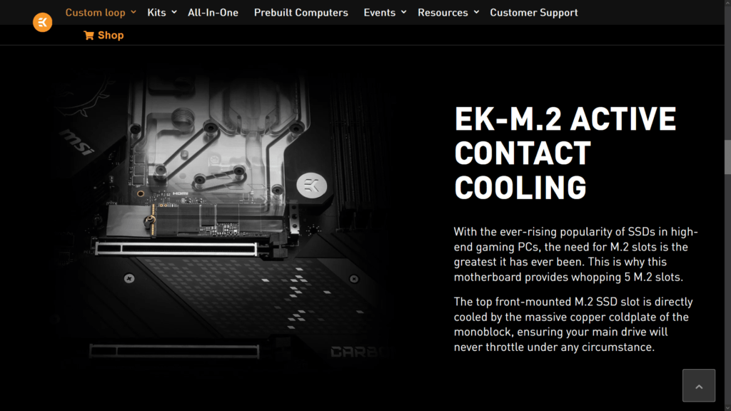 ek-m.2 active contact cooling