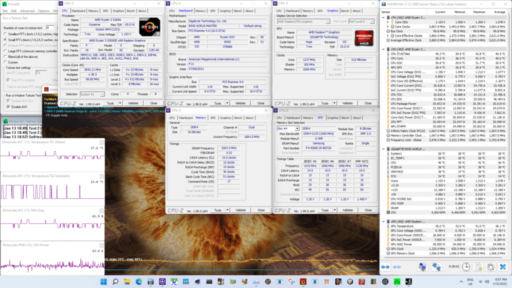 ryzen 3 5300ge prime95 small ffts avx disabled stock