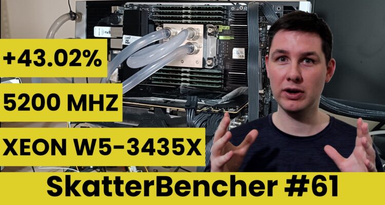 SkatterBencher #61: Intel Xeon w5-3435X Overclocked to 5200 MHz