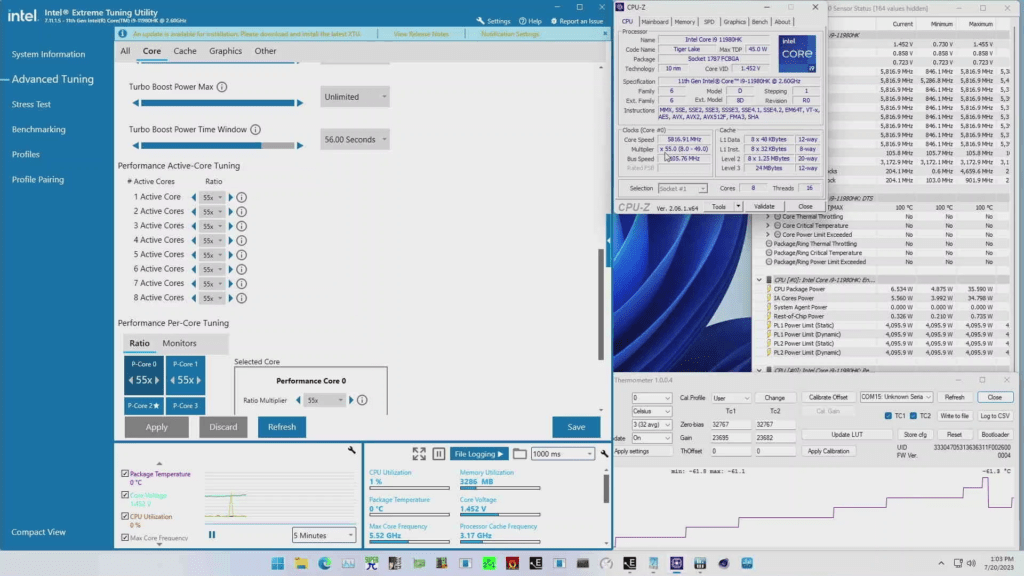 tiger lake 5.8 ghz livestream