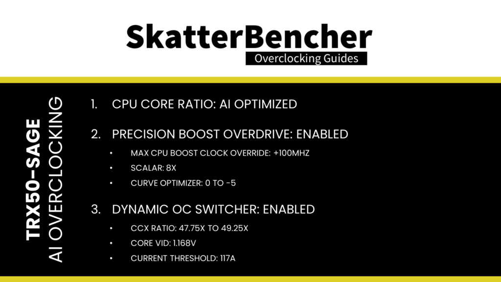 ryzen threadripper 7980x ai overclock